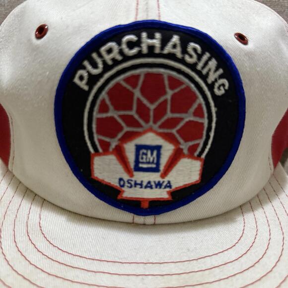 Vintage 80s GM Oshawa Rope Snapback Trucker Hat Men’s - Picture 2 of 8